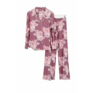 NWOT Flora by Flora Nikrooz Women's Lindsay Pink Floral Pajama Set M Sleepwear